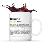 Mug roberto avis soeur recommandation tasse frre cadeau anniversaire nol bro