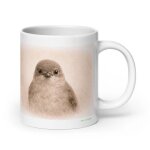 Mug rossignol, portrait en graphite 567 ml