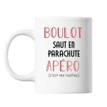 Mug saut en parachute c'est ma routine blanc tasse humour Mug saut en parachute c'est ma routine blanc tasse humour