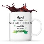 Mug merci secr�taire de direction inoubliable tasse id�e cadeau coll�gue travail retraite
