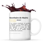 Mug secr�taire de mairie avis m�tier recommandation homme tasse coll�gue boulot cadeau anniversaire retraite ...