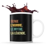 Mug - serge - mythe l�gende vintage - c�ramique - 325 ml - r�sistant lave - vaisselle et micro - onde ...