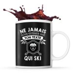 Mug ski pr�nom m�tier age personnalisable tasse dr�le pour femme skieuse id�e cadeau anniversaire no�l ...
