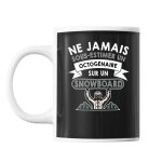 Mug snowboard octog�naire homme 80 ans tasse cadeau personnalis�