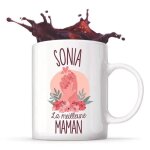 Mug - sonia - la meilleure maman - cramique - 325 ml - imprim recto / verso