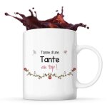 Mug - tante au top - c�ramique - imprim� recto / verso - r�sistant lave - vaisselle