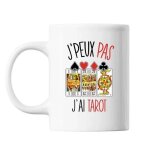 Mug tarot j'peux pas blanc tasse cadeau personnalis�