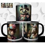 Mug tasse a caf� - animal panda singe ane costume vintage chapeau 1969