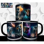 Mug tasse a caf� - mug artistique animal cosmonaute 4551