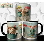 Mug tasse a caf� - mug artistique peinture les 3 petits cochons 4486