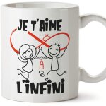 Mug tasse saint valentin (je t'aime) - je t'aime a l'infini - id�es cadeaux romantique pour amoureux ...