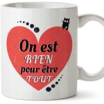 Mug tasse saint valentin (je t'aime) - on est rien pour etre tout - id�es cadeaux romantique pour amoureux ...