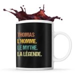 Mug - thomas - mythe l�gende - vintage - c�ramique - 325 ml - imprim� recto / verso