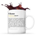 Mug - ulysse - tasse couple - c�ramique - design contemporain - compatible lave - vaisselle