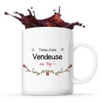 Mug - vendeuse au top - tasse cramique - imprim recto / verso - rsistant lave - vaisselle - 325 ml ...