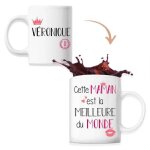 Mug - véronique - meilleure maman - céramique - 325 ml - imprimé recto / verso Mug - véronique - meilleure maman - céramique - 325 ml - imprimé recto / verso