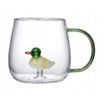 Mug en verre transparent canard, verre borosilicat� 400ml mug - zzy