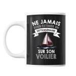 Mug voilier septuag�naire homme 70 ans tasse cadeau personnalis�