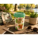 Mug de voyage - eden - paresseux tropical - 400 ml - couvercle anti�eclaboussures - sans bpa