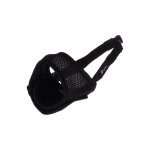 Museli�re noir en nylon doux taille l pour chien