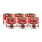 Mutti tomates pel�es naturelles en bo�te, lot de 6 x 400g, 2. 4kg, tomates italiennes de qualit� sup�rieure ...