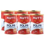 Mutti tomaten polpa pulpe de tomates italiennes 6x400g sauce naturelle riche en saveur 2400g