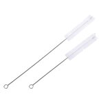 Mvi 2 x tube de pompe a eau nettoyage brosse a poils blancs pour reservoir d'aquarium