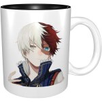 My hero academia todoroki shoto anime ceramic cup coffee mug unique funny coffee mug novelty travel mug ...