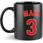 N  3 hidego maki mug baseball support tasse  caf en cramique pour le bureau  domicile cadeau ...