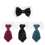 Nâ¿ud papillon réglable pour animaux de compagnie, 4 pièces, costume de smoking formel pour animaux de ... Nâ¿ud papillon réglable pour animaux de compagnie, 4 pièces, costume de smoking formel pour animaux de ...