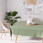 Nappe anti - t�ches carr�e 140x140 cm alix kaki, par soleil d'ocre