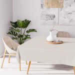 Nappe anti - t�ches carr�e 140x140 cm alix lin, par soleil d'ocre