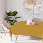 Nappe anti - t�ches carr�e 180x180 cm alix gold, par soleil d'ocre