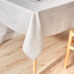 Nappe anti - taches gris 155x155 cm