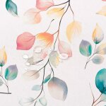 Nappe anti - taches motif fleuri en coton 160x240 cm