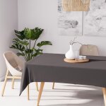 Nappe anti - t�ches rectangle 140x200 cm alix anthracite, par soleil d'ocre