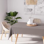 Nappe anti - t�ches rectangle 160x270 cm alix moka, par soleil d'ocre