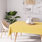 Nappe anti - t�ches rectangulaire 140x240 cm alix jaune radieux, par soleil d'ocre