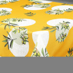 Nappe anti - t�che rectangulaire motif olive