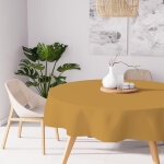 Nappe anti - t�ches ronde 180 cm alix gold, par soleil d'ocre