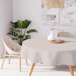 Nappe anti - t�ches ronde 180 cm alix lin, par soleil d'ocre