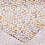 Nappe en coton enduit acrylique gris 160x250 cm