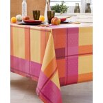 Nappe en coton enduit pvc framboise 160x160 cm