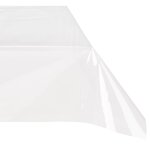 Nappe cristal rectangle - 140 x 240 cm - pvc - transparent