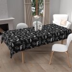 Nappe imprim�e ant - t�ches rectangle 140x300 cm neptune, par soleil d'ocre