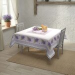 Nappe imprim�e anti - t�ches carr�e 180x180 cm provence, par soleil d'ocre