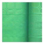 Nappe papier damasse 6x1. 18m aqua