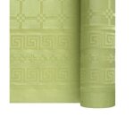 Nappe papier damasse 6x1. 18m olive