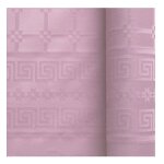 Nappe papier damasse 6x1. 18m vieux rose