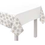Nappe en papier flocons de neige brillants 1. 37m x 2. 59m - amscan